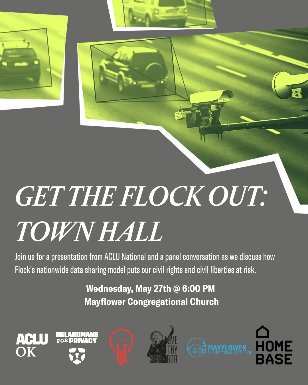 Get the FLOCK Out: Town Hall - May 27th